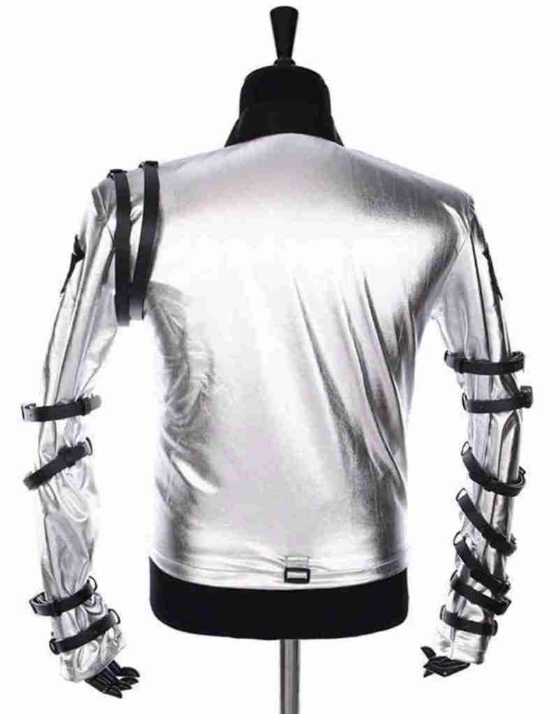 Michael Jackson Bad Tour Grey Satin Jacket For Kids