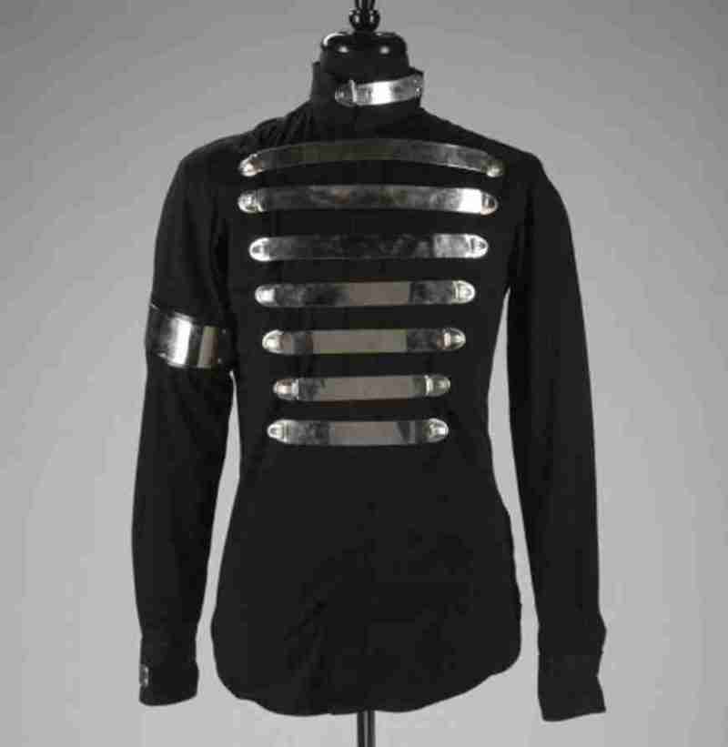 Michael Jackson Silver Belted Black Jacket