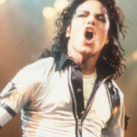 Michael Jackson White and Black Varsity Jacket