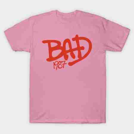 Michael Jackson Bad Baby Pink 1987 T-Shirt
