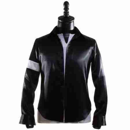 Michael Jackson Black with White Armband Shirt