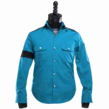 Michael Jackson Turquoise CTE with Black Armband Shirt